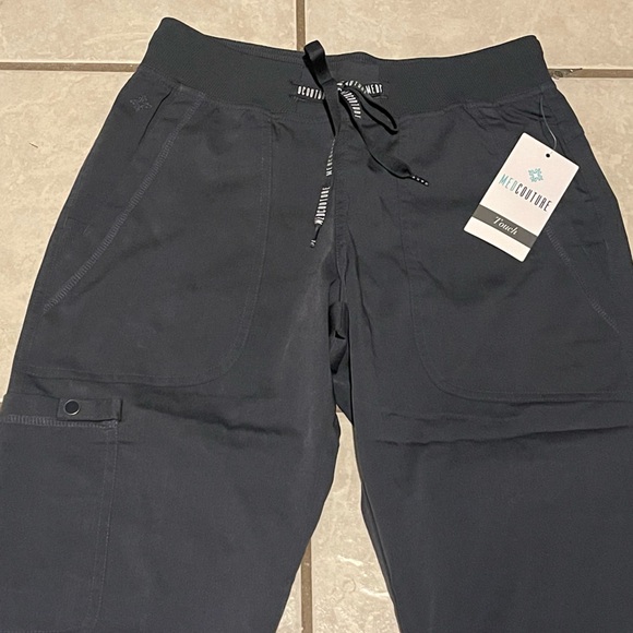 NWT Med Couture Charcoal Grey Cargo Jogger Pants Size XS - Picture 2 of 9